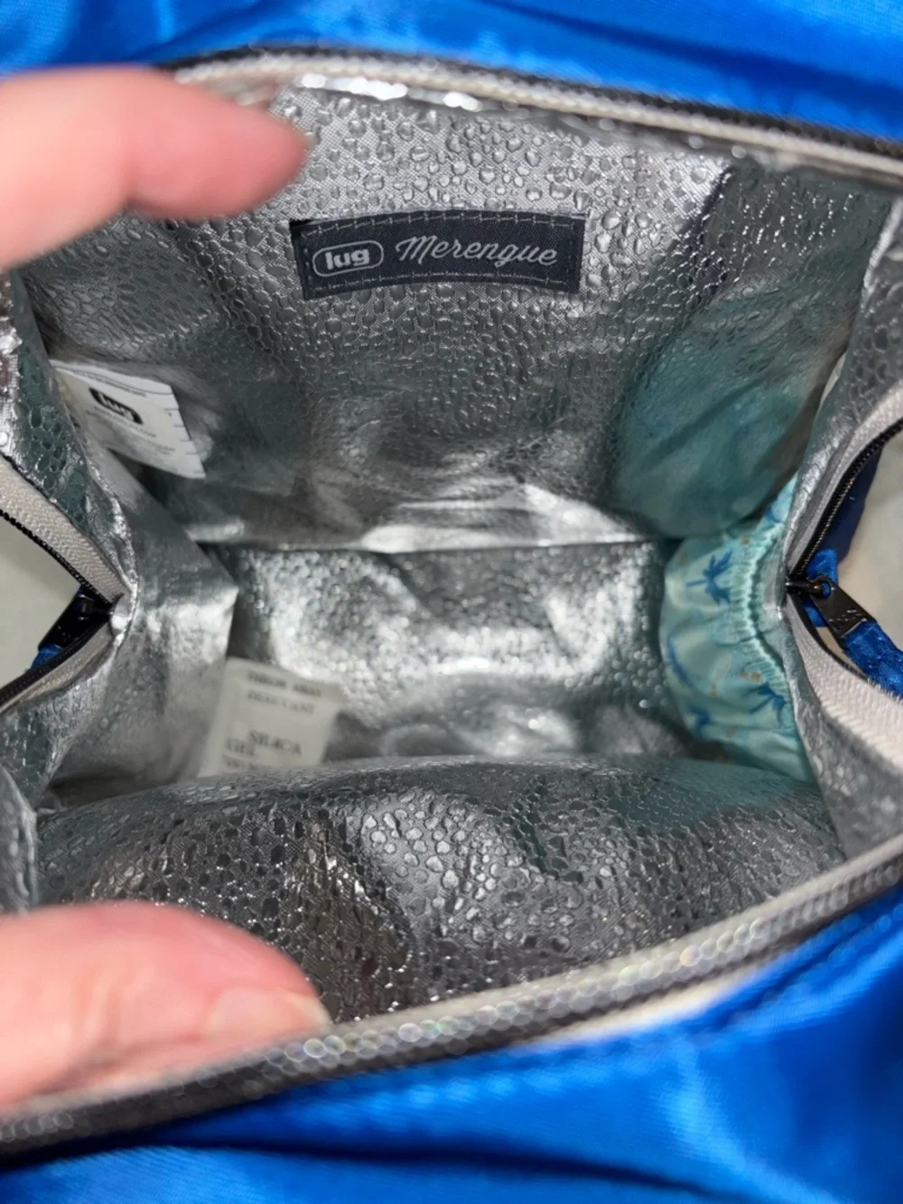 Lug merengue lunch tote azure blue